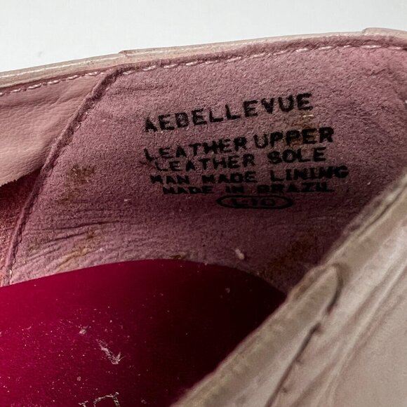 Enzo Angiolini Leather Flats Womens Liberty Pink Two Tone Aebellevue Size 6.5M - Picture 5 of 11